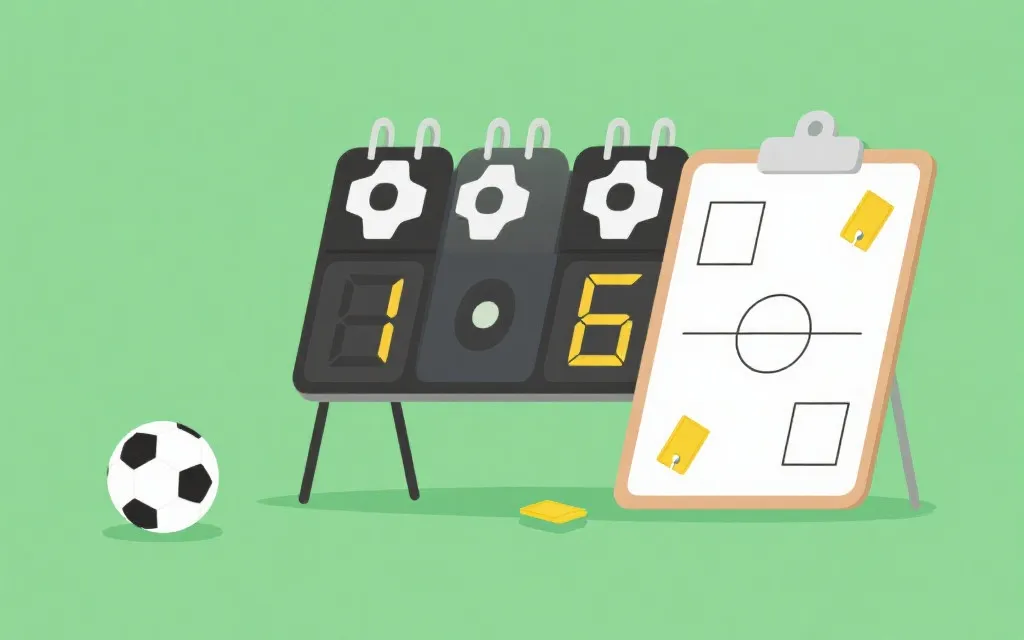 小组赛积分与同分比较概念图：净胜球、进球数、纪律分